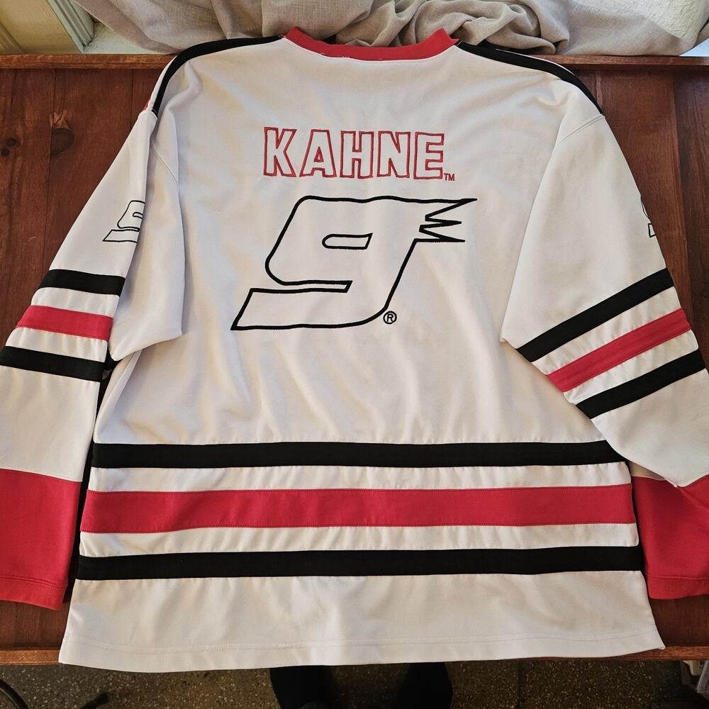 Vintage Kasey Kahne Dodge NASCAR Chase Authentics Winter Hockey Jersey XXL 2XL